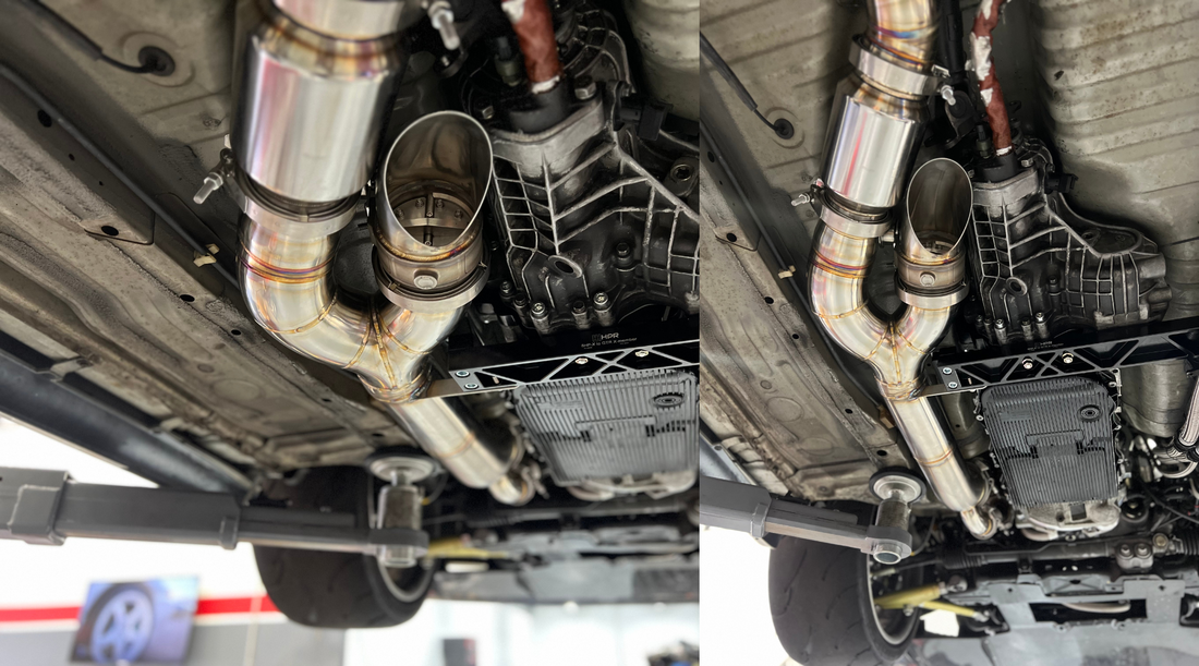 R34 GTR V-spec II Nur Exhaust to meet NSW engineering regulations