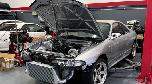 Titanium Cooler pipes & Exhaust for Steve's R33 GTR