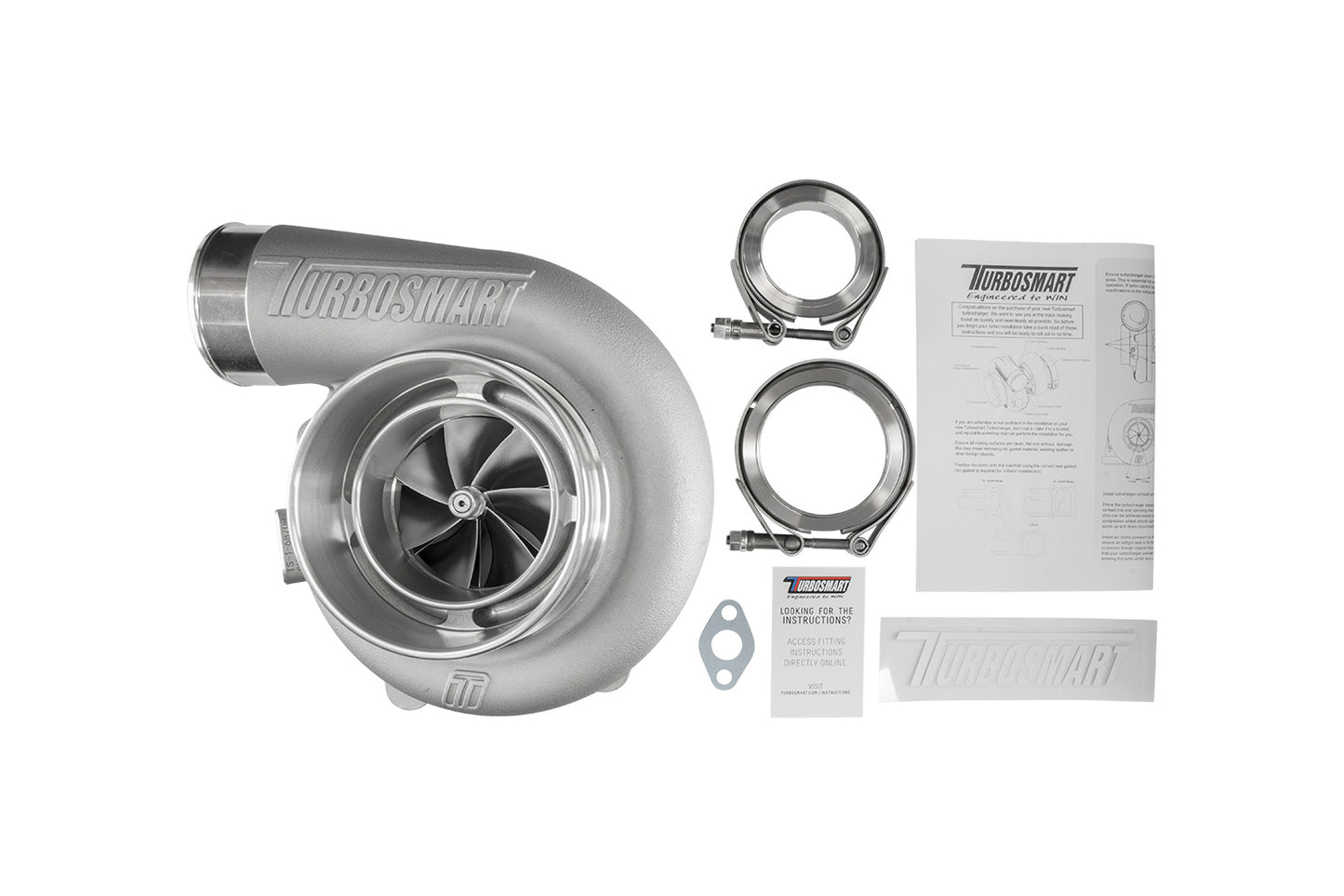 TS-1 Performance Turbocharger 6870 (Kompact) V-Band Reverse Rotation 1.07AR Externally Wastegated