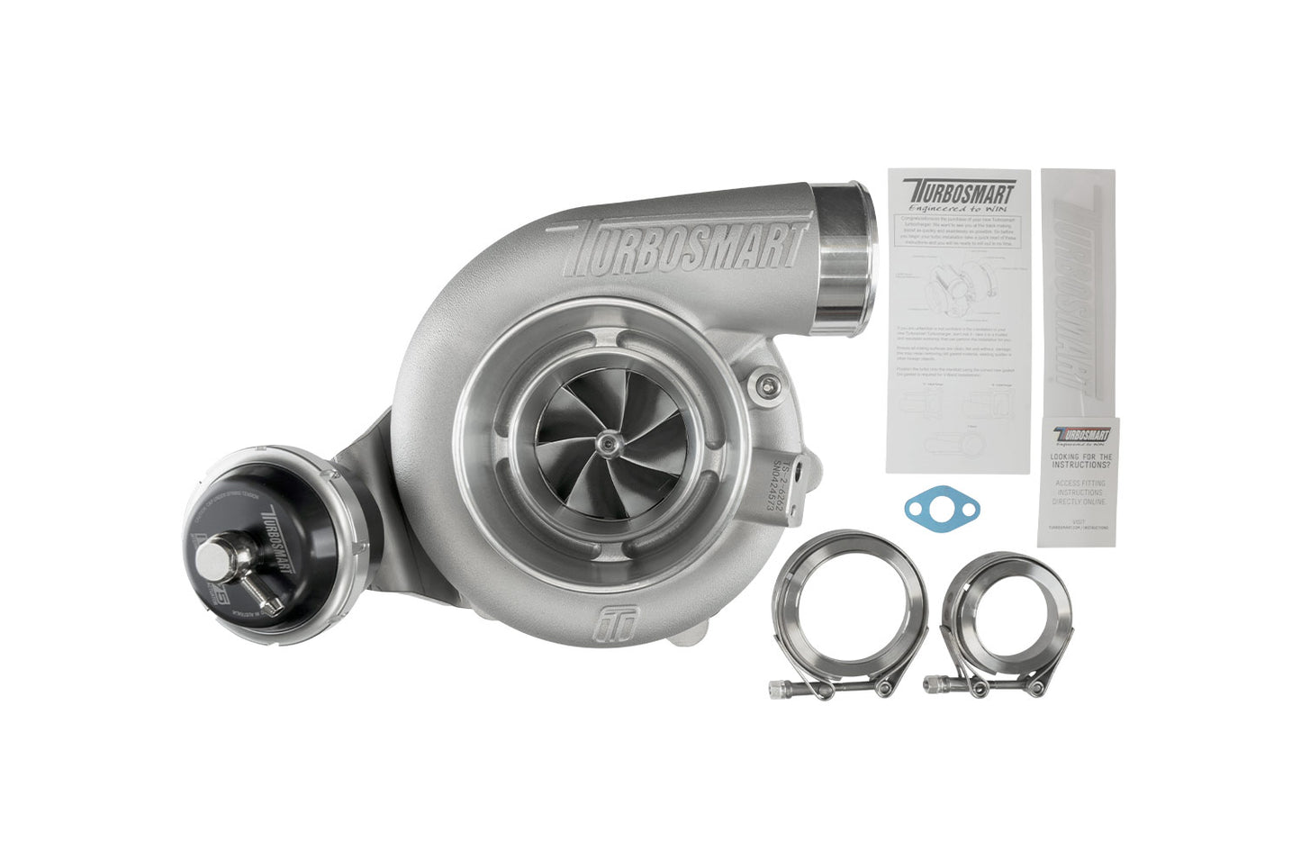 TS-2 Performance Turbocharger (Water Cooled) 6262 V-Band 0.82AR Internally Wastegated