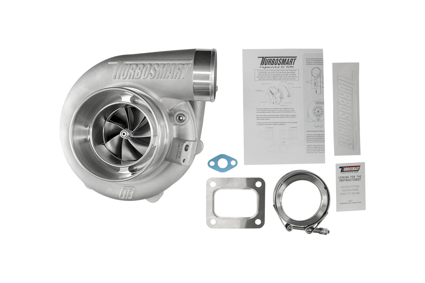 TS-2 Performance Turbocharger (Water Cooled) 6870 (Kompact) T4 0.82AR Externally Wastegated