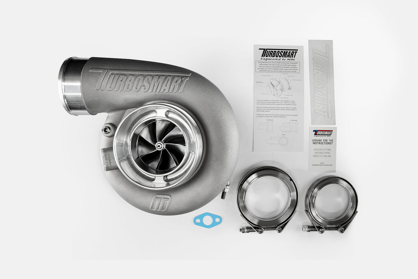TS-1 Performance Turbocharger 6870 V-Band Reverse Rotation 0.96AR Externally Wastegated