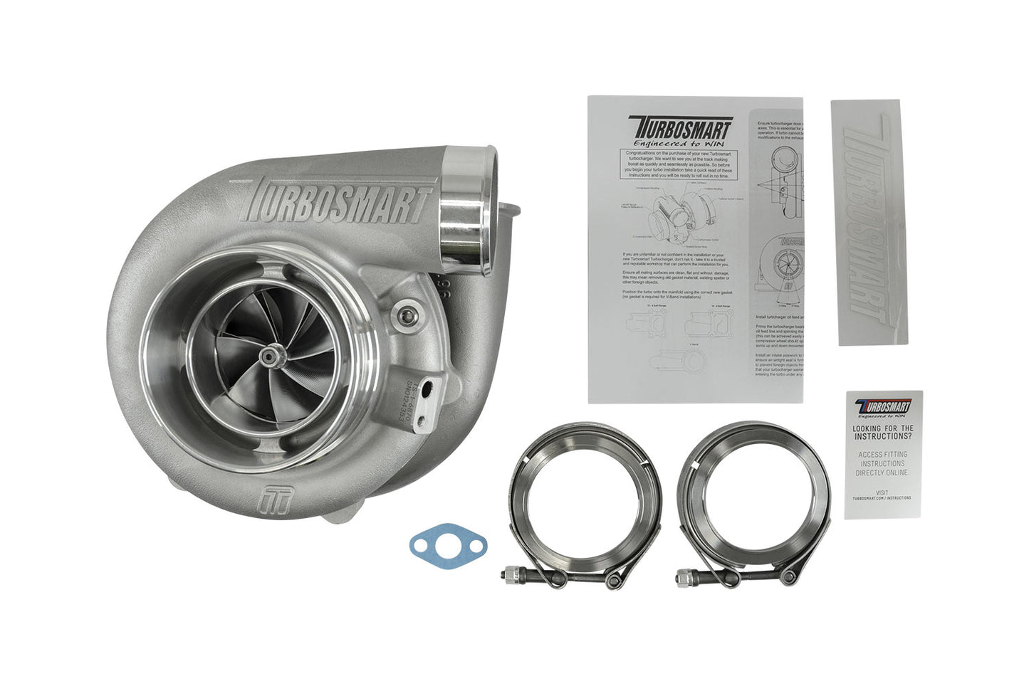 TS-1 Performance Turbocharger 6870 (Kompact) V-Band 1.07AR Externally Wastegated