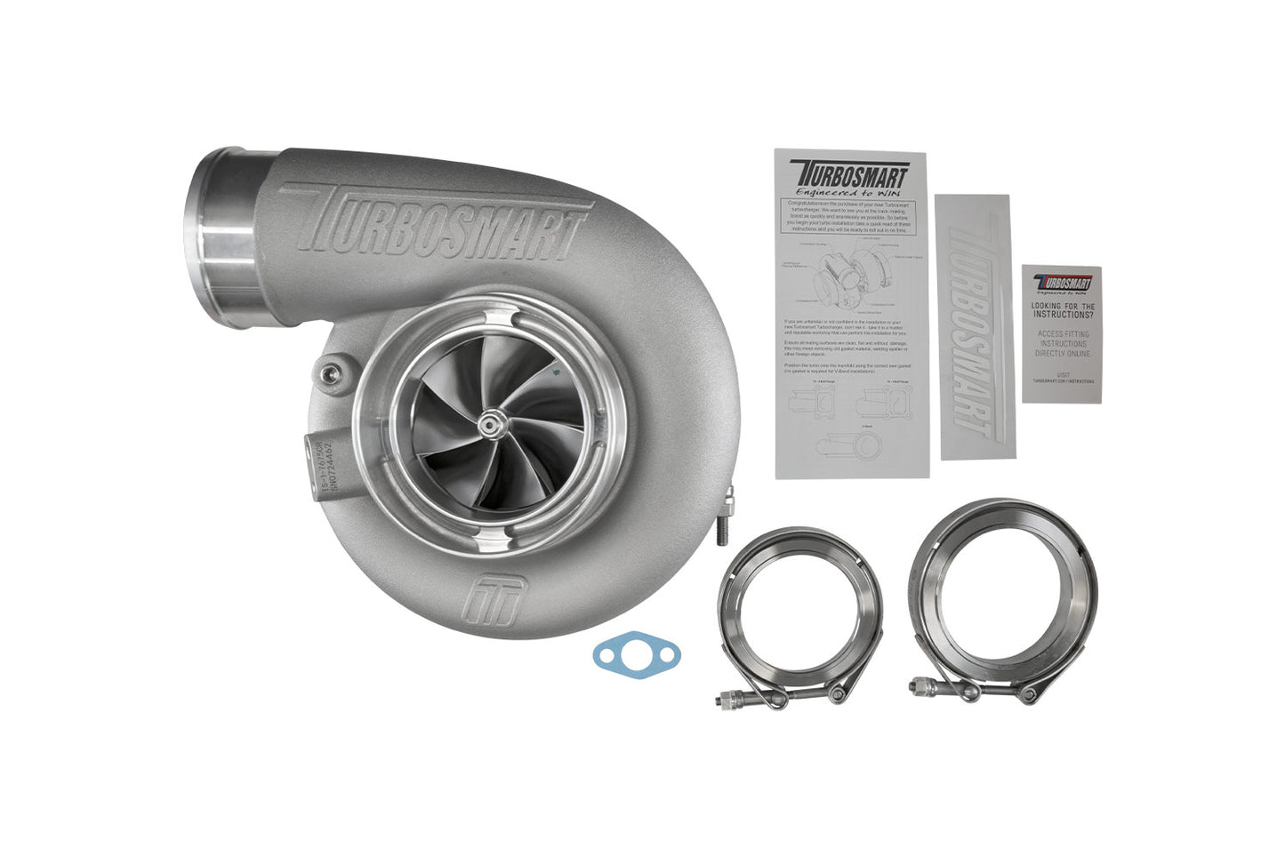 TS-1 Performance Turbocharger 7675 V-Band Reverse Rotation 0.96AR Externally Wastegated