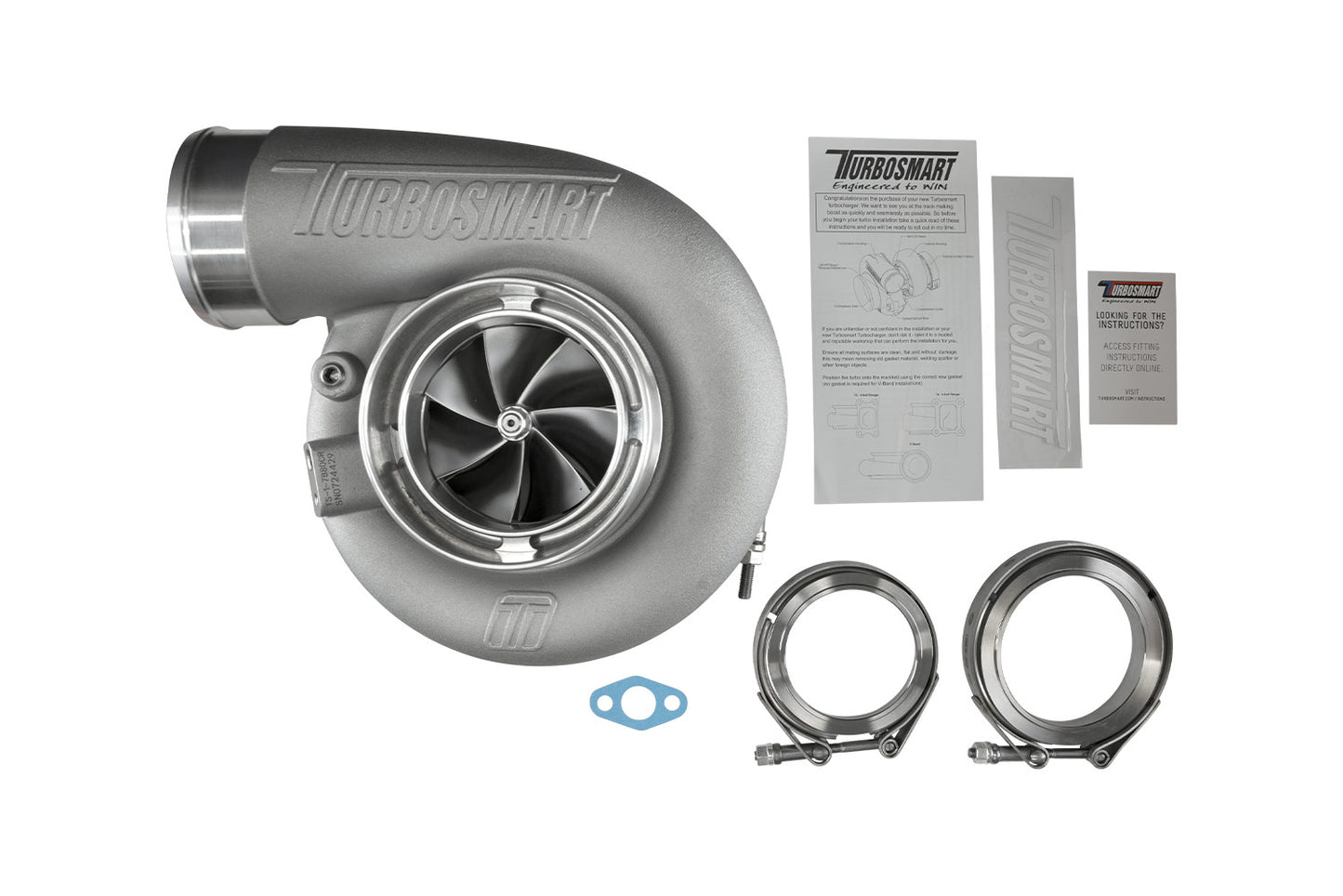 TS-1 Performance Turbocharger 7880 V-Band Reverse Rotation 0.96AR Externally Wastegated