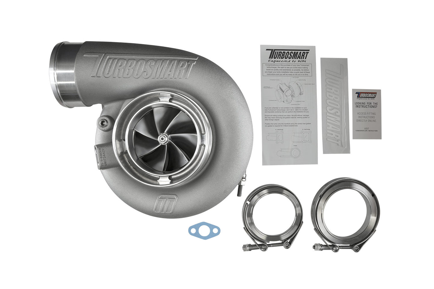 TS-1 Performance Turbocharger 8280 V-Band Reverse Rotation 0.96AR Externally Wastegated