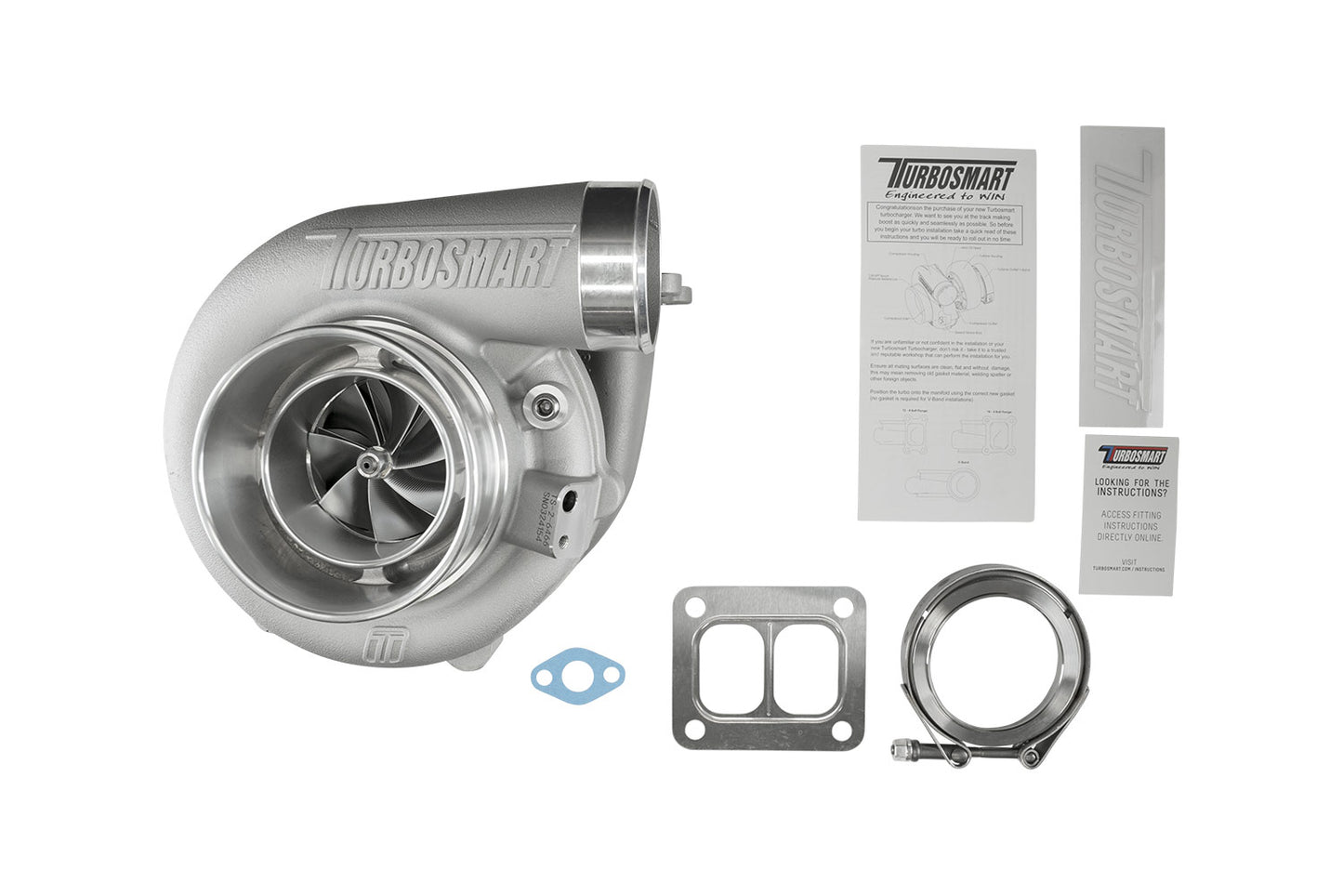 TS-2 Performance Turbocharger (Water Cooled) 6466 T4 Divided 1.00AR Externally Wastegated